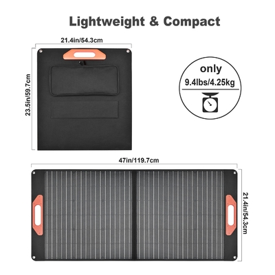 ladegerät-Macht-Bank-Gremium 100w Etfe Solarfür Summer Camping Van RV