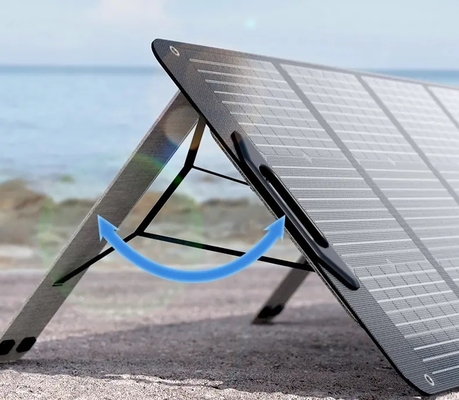 Faltbarer Sonnenkollektor-flexibles aufladendes wasserdichtes volles Schwarzes Mini Outdoors 100w