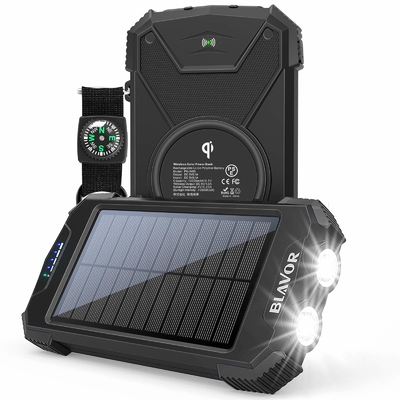 Solarenergie-Bank Qis drahtlose tragbare Ladegerät-10000mAh für Telefon und Laptop