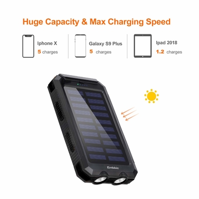 ODM-Universalitäts-Sonnenenergie Energie-Bank-Satz-Ersatzladegerät 20000mah
