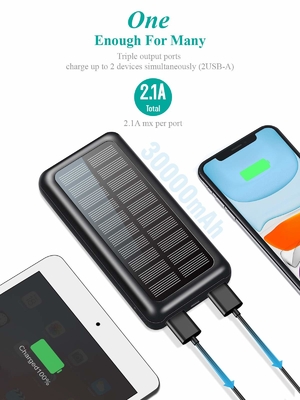 IPX5 angetriebener tragbarer Batterie-Solarsatz des Ladegerät-30000mAh für IPhone