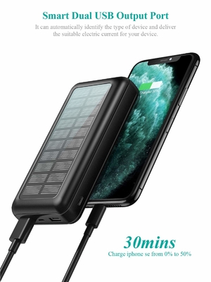IPX5 angetriebener tragbarer Batterie-Solarsatz des Ladegerät-30000mAh für IPhone