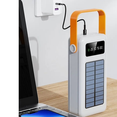 Solarenergie-Bank 30000mAh 100000mAh 120000 Mah Solar Charger Detachable Cable mit Abzugsleine