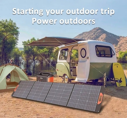 Monofaltbarer Sonnenkollektor des solarzellen-tragbarer Sonnenkollektor-200W mit USB-Ertrag