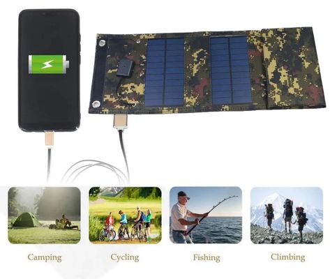 Wasserdichte tragbare faltende Sonnenkollektoren Mini-15W USB für Handy-Batterie
