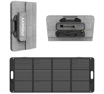 Faltbarer Sonnenkollektor-flexibles aufladendes wasserdichtes volles Schwarzes Mini Outdoors 100w