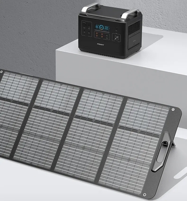 Faltbarer Sonnenkollektor-flexibles aufladendes wasserdichtes volles Schwarzes Mini Outdoors 100w