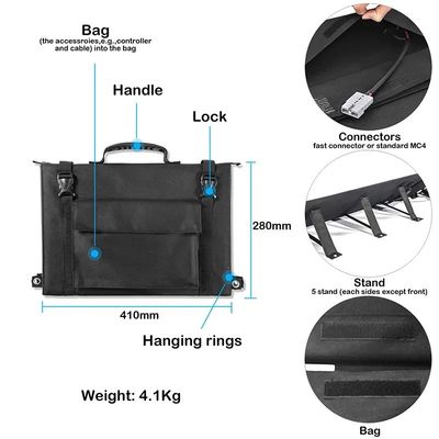 Laminierung tragbarer der Falten-120w Sonnenkollektor-monoder solarzellen-ETFE