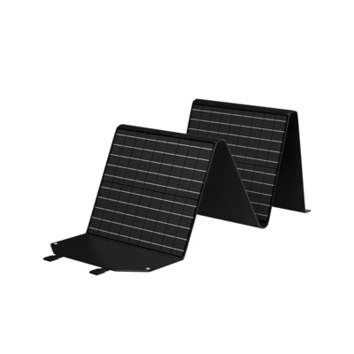 Schwarzer flexibler tragbarer faltbarer Sonnenkollektor 100w für das Laptop-Ladegerät/Kampieren im Freien
