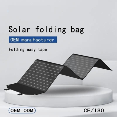 Schwarzer flexibler tragbarer faltbarer Sonnenkollektor 100w für das Laptop-Ladegerät/Kampieren im Freien