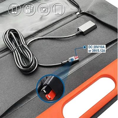 Leichter wasserdichter Sonnenkollektor-umfassendes Solarladegerät der Falten-100w für im Freien