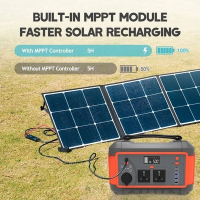 Schnelladungs-Solargenerator-tragbares Lithium-Batterie-Kraftwerk Wechselstrom-DC 600W USB