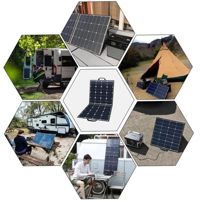 Portable Solarpower Solar Panel 6 Fold ETFE 60W Klapptasche Ladegerät