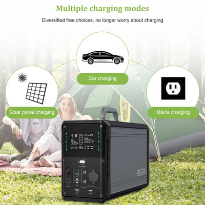 tragbarer Solargenerator 1500w 1380Wh im Freien für kampierende Hauptnotstromversorgung