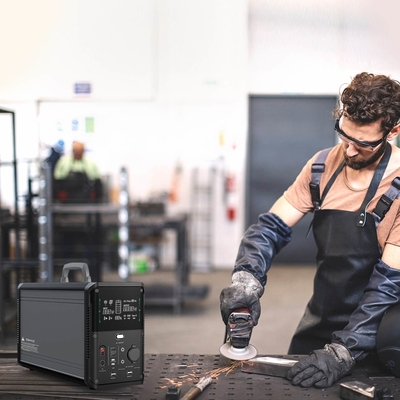 Tragbare Solarbatterie-Zelle des generator-1500wh Lifepo4 mit reinem Sinus-Wellen-Wechselstrom-Ausgang